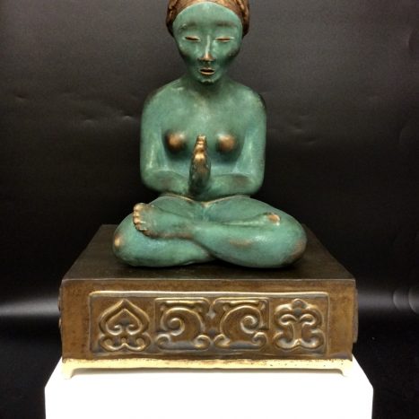 'peace' original sculpture in stoneware