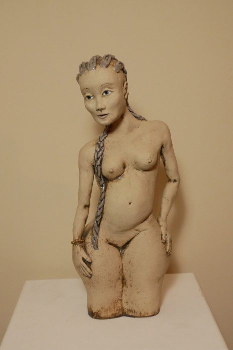 'plaited girl' sculpture (a)