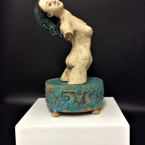 'water nymph' original sculpture in stoneware